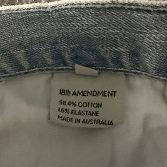 Women's 18th Amendment Hayworth Whitewash Light Blue Straight Leg Jeans - Picture 6 of 8